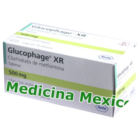 Glucophage XR (Extra Release) 500mg 30 Tabs