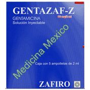 Gentazaf-Z 80 mg 2ml Sol for Injection 5 Amp, Gentamicin